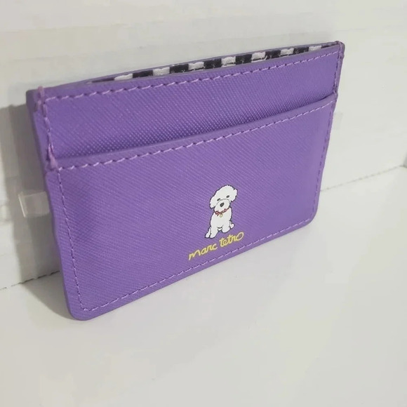 Bishon Fris Purple Crossbody Bag with Card Holder  Set by Marc Tetro. - Picture 5 of 8
